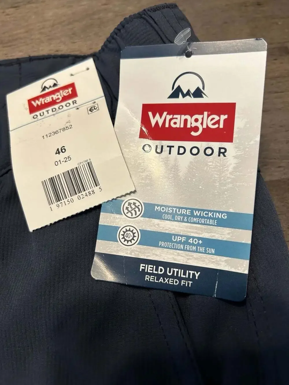 Wrangler Outdoor Big &Tall Field Utility Relaxed Fit Cargo Shorts sz 46